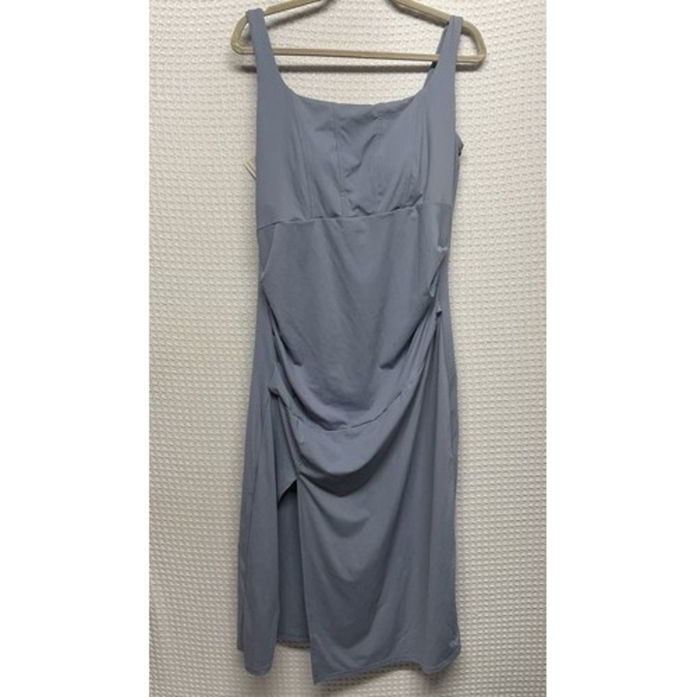 NWT Halara Softlyzero Airy Blue Corset Ruched Bodycon Midi Dress Women XL China